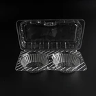 Egg Plastic Plastic Box Packaging Eco Friendly Rectangular Egg Tart Box Plastic Food Box Packaging Food Container