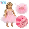 Pink Princess Sling Fluffy Skirt Doll Clothes Manufacture,Fashion Doll Clothes,Customized American Doll Clothes