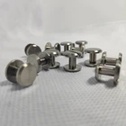 Custom Samll TA1 Pure Titanium Belt Buckle Screws only 1.3 g for Setting Leather Belt