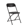 Cheap Wholesale Outdoor furniture White/Black Garden Used Plastic Folding Chair for parties wedding /folding chair plastic