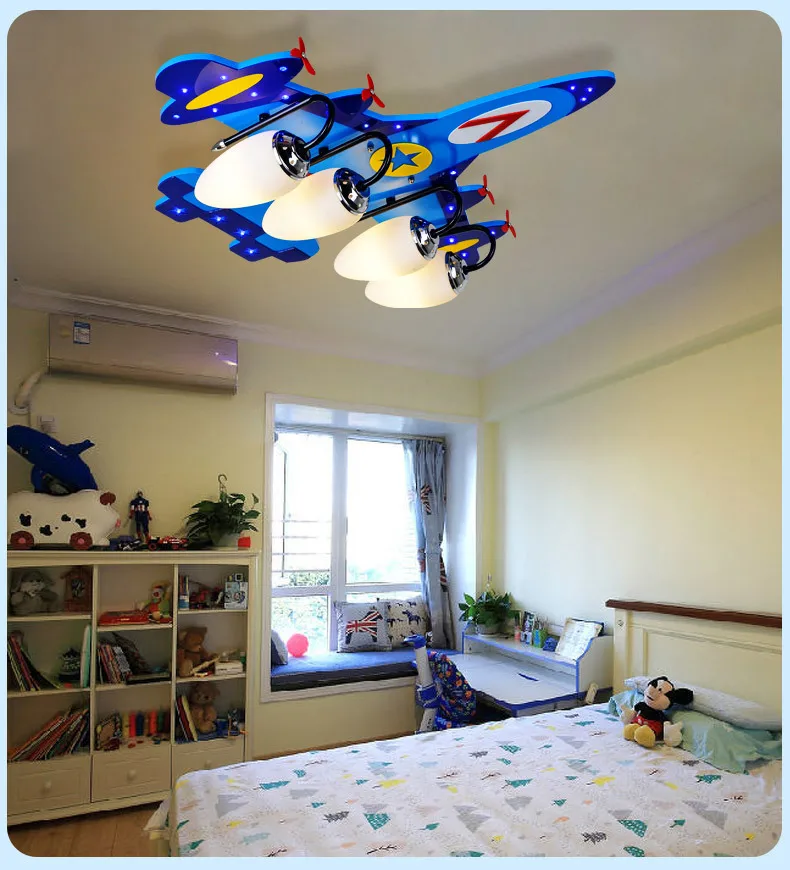 Creative Kids Room Ceiling Lamp Children Bedroom Aircraft Led Ceiling Lamp Airplane DownLights