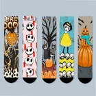 Funny Happy Cartoon Print Sports Socks Custom For Man
