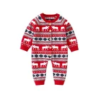 Knitted deer Christmas Winter newborn baby outlet clothes Romper long sleeve cotton knitted baby jumpsuits
