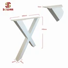 Metal Coffee Table Legs X-Frame Style X shaped farm table legs - YouTube