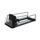 Free Sample Black Magnetic Metal Shelf Pusher System Spring Loaded Shelf Pusher for Supermarket