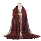 wholesale hijab Women Islamic Muslim heavy cotton hijab Scarf Solid color Plain Bubblecotton viscose Hijab stoles