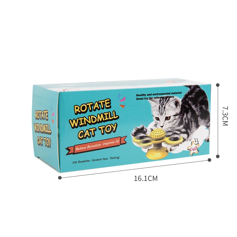 best Pet Toys For Cats Interactive Puzzle Training Turntable Windmill Scratching Whirling Toys Cat Kitten Game toy