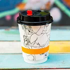 Corrugated paper disposable coffee cup and tea hot drink double wall