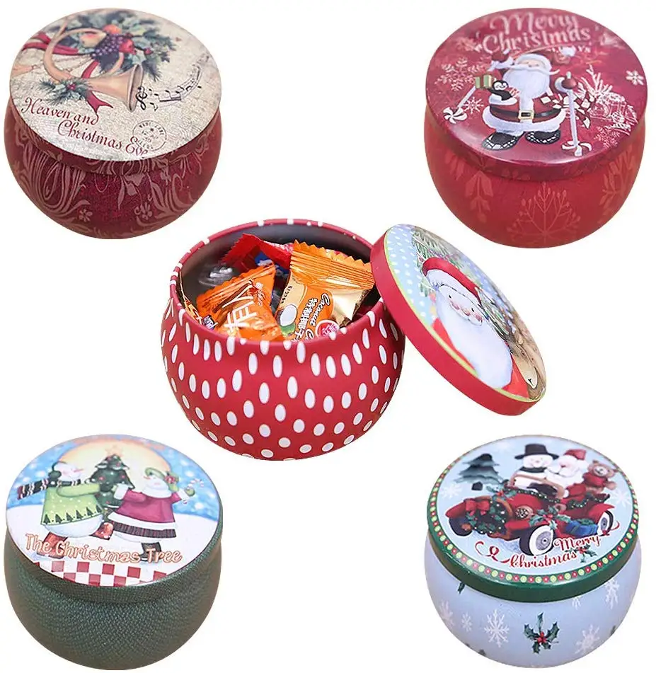 biscuit box container christmas tin, view christmas candy tin