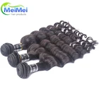 loose deep wave hair extensions virgin malaysian hair weft natural color no tangle