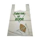 Custom biodegradable white clear T-shirt packaging plastic bag