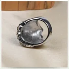 Rings Punk Style Cool Anti-silver Solid Skull Pattern Stainless Steel Skull Rings For Men