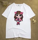 ベストセラーカスタム笑女の子 tシャツ、笑服女の子服、スパンコールパッチパッチ led サウンド tシャツ子供のための 4-15 年
