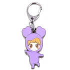Cartoon Anime Custom Metal Personalized Exquisite Key chain Souvenir metal plate keychain