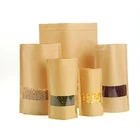 Brown Kraft Paper Bag Brown Paper Bag Supplier Wholesale Custom Biodegradable Brown Kraft Paper Ziplock Bag For Food