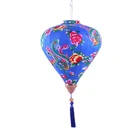 Traditional chinese festival Lanterns hanging Vietnam Hoi An changing Colorful outdoor silk lantern
