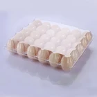Egg Trays 30 Holes Plastic Disposable Transparent Blister PVC Clamshell Chicken Egg Trays