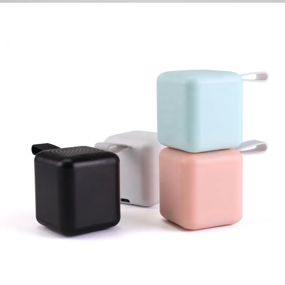 Creative gift m23p mini cuber portable bluetooth wireless mini speaker with LED light up logo - ANKUX.COM