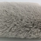 Knitted Rabbit Fur Knitted Grey Warp Knitted Artificial Rabbit Plush Stock Artificial Fur China Textile City