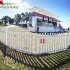 Plastic PVC Vinyl picket mobile/movable/portable removable temporary fence panel