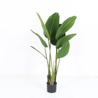 Wholesale Large Artificial Traveller Banana Leaf Tree Bonsai Plants Decoration Bird of Paradise Tree
