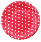 Popular Dinnerware Round Dot Disposable Paper Plates