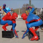 Fiberglass Movie Sculpture Life Size Spiderman Statue