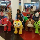HI amusement electric animal rides motorized plush riding animals