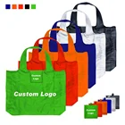 Wholesale Cheap Custom Logo Design Oversize Foldable Rpet Shopping Tote Bag