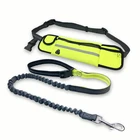Durable Dual Handle Retractable Hands Free Dog Leash Running Bag With Dog Leash