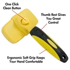 Pet Grooming Brush For Small/Medium/Large Dogs And Cats With Short to Long Hair Self Cleaning Slicker Brush
