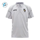 Pure wholesale oem custom 100% polyester polo shirt short sleeve plain white polo t shirts