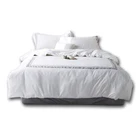 printed 5 star exw price bleached cotton duvet cover set /quilt cover set bed linen
