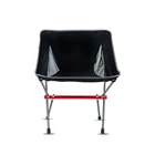 Black Beach Camping Portable Chairs With Low Back