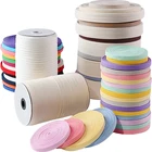 1cm wide colored cloth belt rope binding cotton herringbone weave belt accessorial material bag belt cloth piping strip