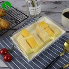 Disposable craft recycled kraft paper food packaging container tray