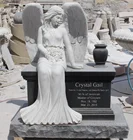 Angel Tombstone Marble Tombstone White Marble Angel Headstone Memorial Tombstone