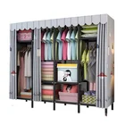 Bedroom Set With Folding Portable Wardrobe Cabinet Bedroom Set With Nonwoven Cover