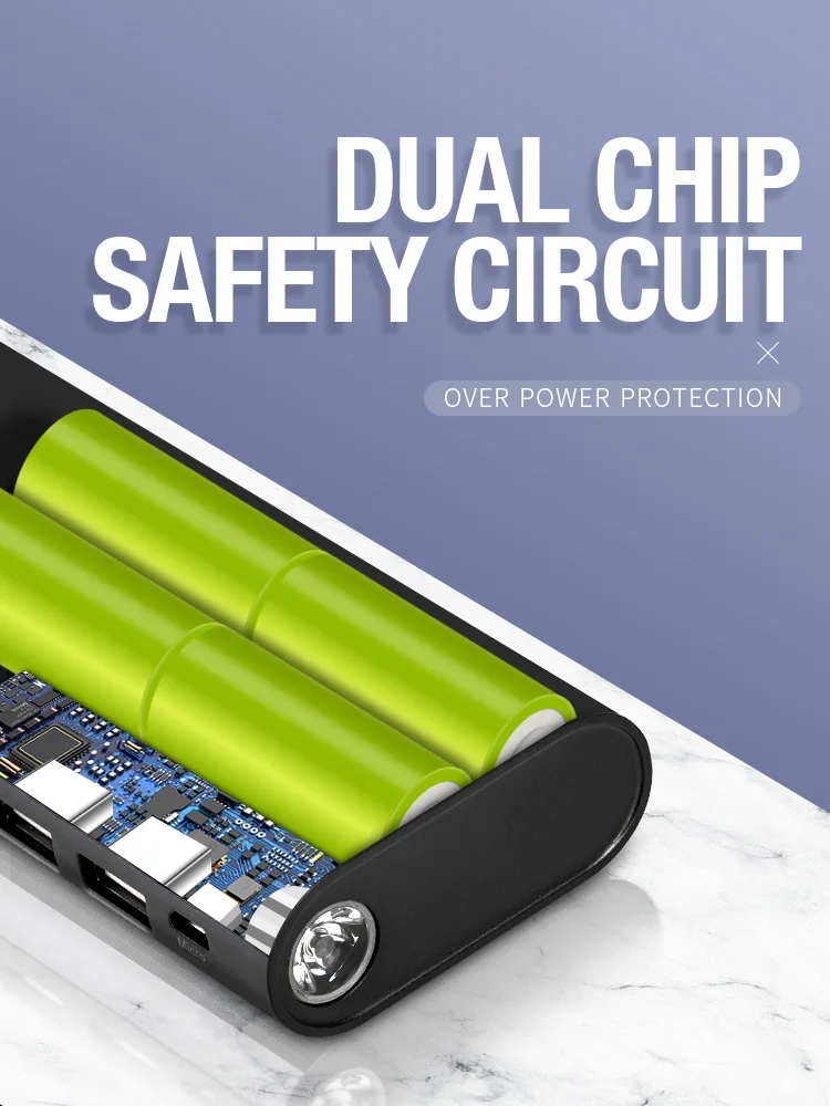 Latest design high quality Dual USB Power Bank DC 5V 2A 10000mAh christmas gift power bank with LCD display - ANKUX.COM