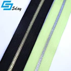 Zipper Metal Zipper 1# 2# Customized Tape And Puller European Teeth
