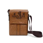 Wholesale Monogrammed Ladies Brown Leather Satchel Crossbody Bag