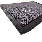 Heavy duty PP floor rug carpet water absorbing cut pile door mat anti slip foot cleaning mat