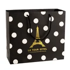 Eco-friendly custom printed foil shopping gift paper bag with logo print