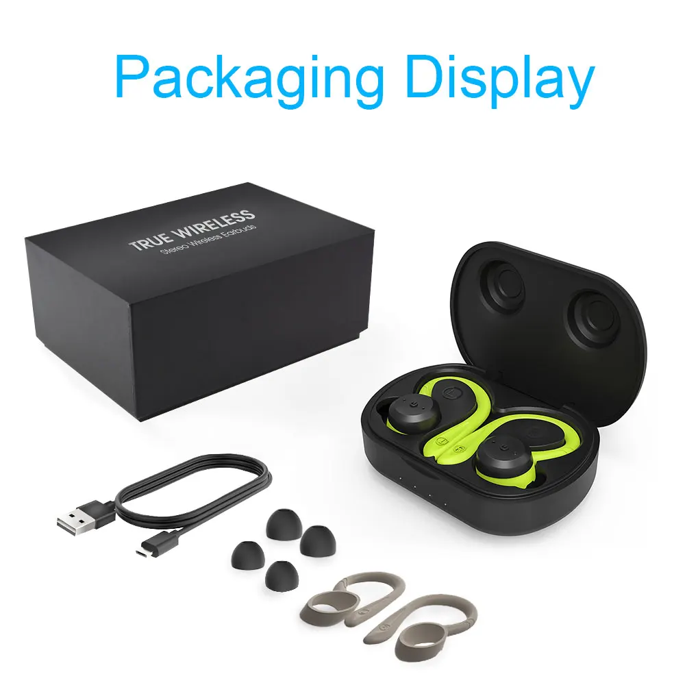 New amazon hot wireless earbuds bluetooth 5.0 with magnetic charging case support Wireless Charging Airoha 1532 - ANKUX.COM