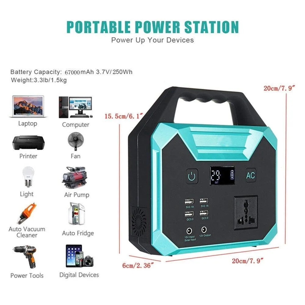 Guangzhou 110v 220v MB200 MB400 MB500 portable power bank station 200000 mah for home laptop 200W 400W 500W 18000mah battery - ANKUX.COM