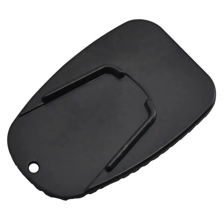 Black Universal Motorcycle Plastic Side Stand Moto Bike Kickstand Non-slip Plate Side Extension Support Foot Pad Base Wholesale