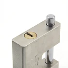 Lock Key Heavy Duty Locks 80mm Heavy Duty Solid Steel Rectangle Pad Lock Computer Key