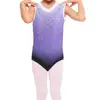 custom made kids ballet dance wear sleeveless gym child gymnastics suits for girls