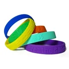 Gift Colorful Silicone Wristband Fast Ship Hot Sale Silicone Wristband Custom Rainbow Color Bracelet