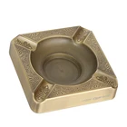 16*16*3.5cm 700g JIFENG square metal Durable black bronze grey cigar ashtray